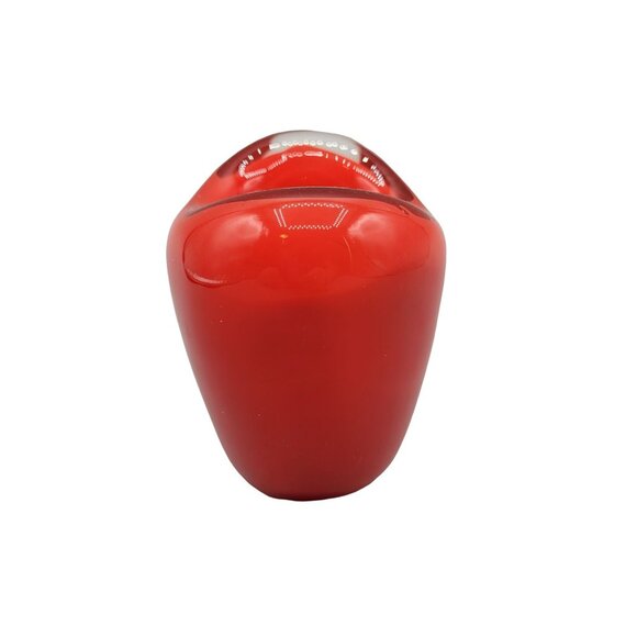 Teleflora Gift Votive Candle Holder Heart Shaped Red Cased Glass - Picture 4 of 7